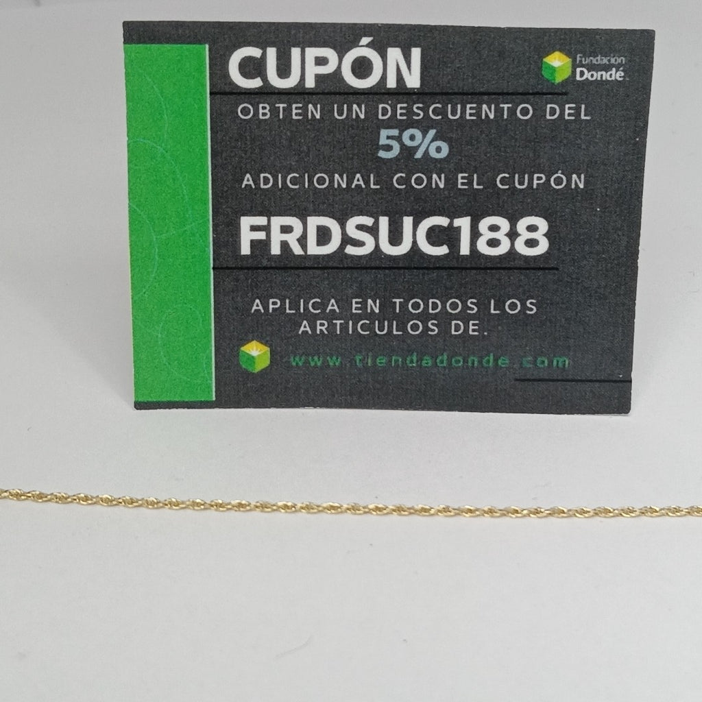 PULSERA TORZAL 14K 18 CM 1.3 GR (NUEVO)