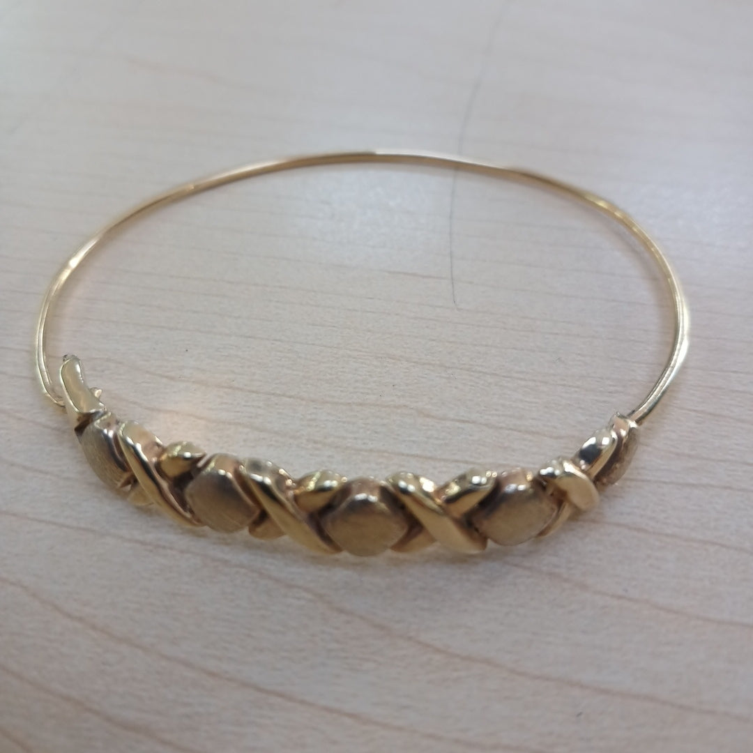 PULSERA RIGIDA ORO 14 K 7,40 GRMS (SEMINUEVO)