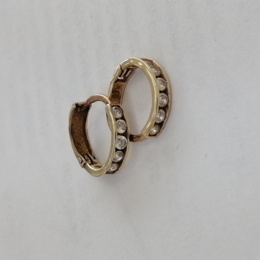 ARRACADAS PAR ORO 8 K 1 GRMS (SEMINUEVO)