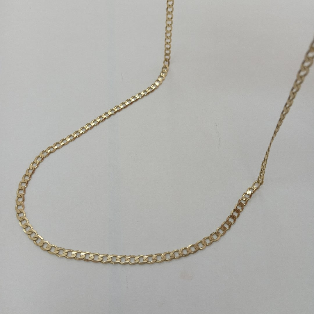 CADENA TEJIDO BARBADA 14K 60 CM 8.9 GR (NUEVO)