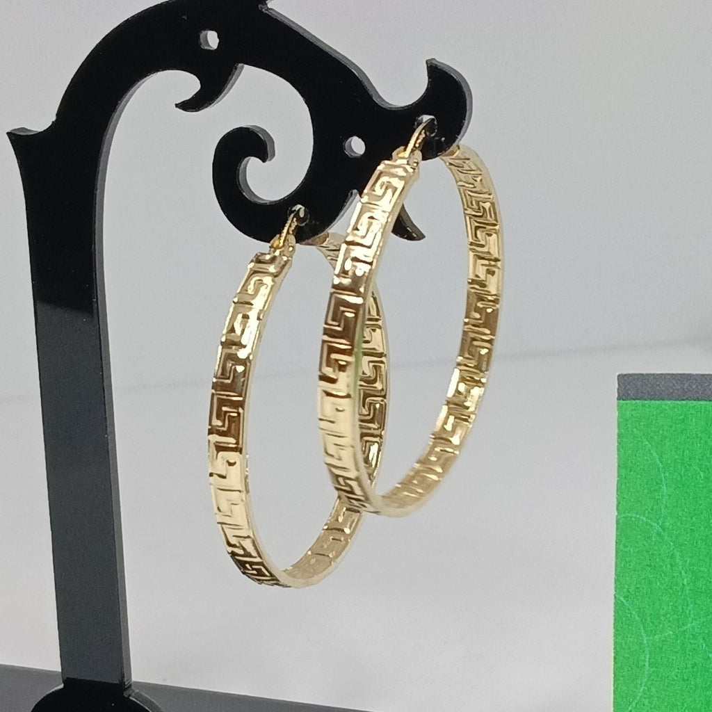 ARETES ARRACADAS FIG GRECAS 14K 3.1 GR (NUEVO)