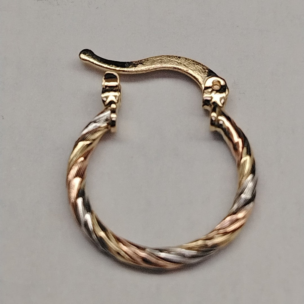 ARETES ARRACADAS COMBINADAS 14K 2.1 GR (NUEVO)