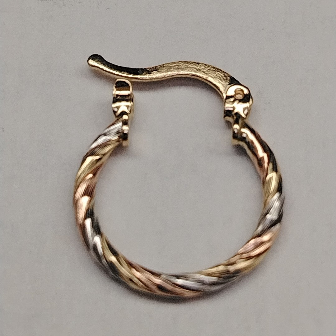 ARETES ARRACADAS COMBINADAS 14K 2.1 GR (NUEVO)