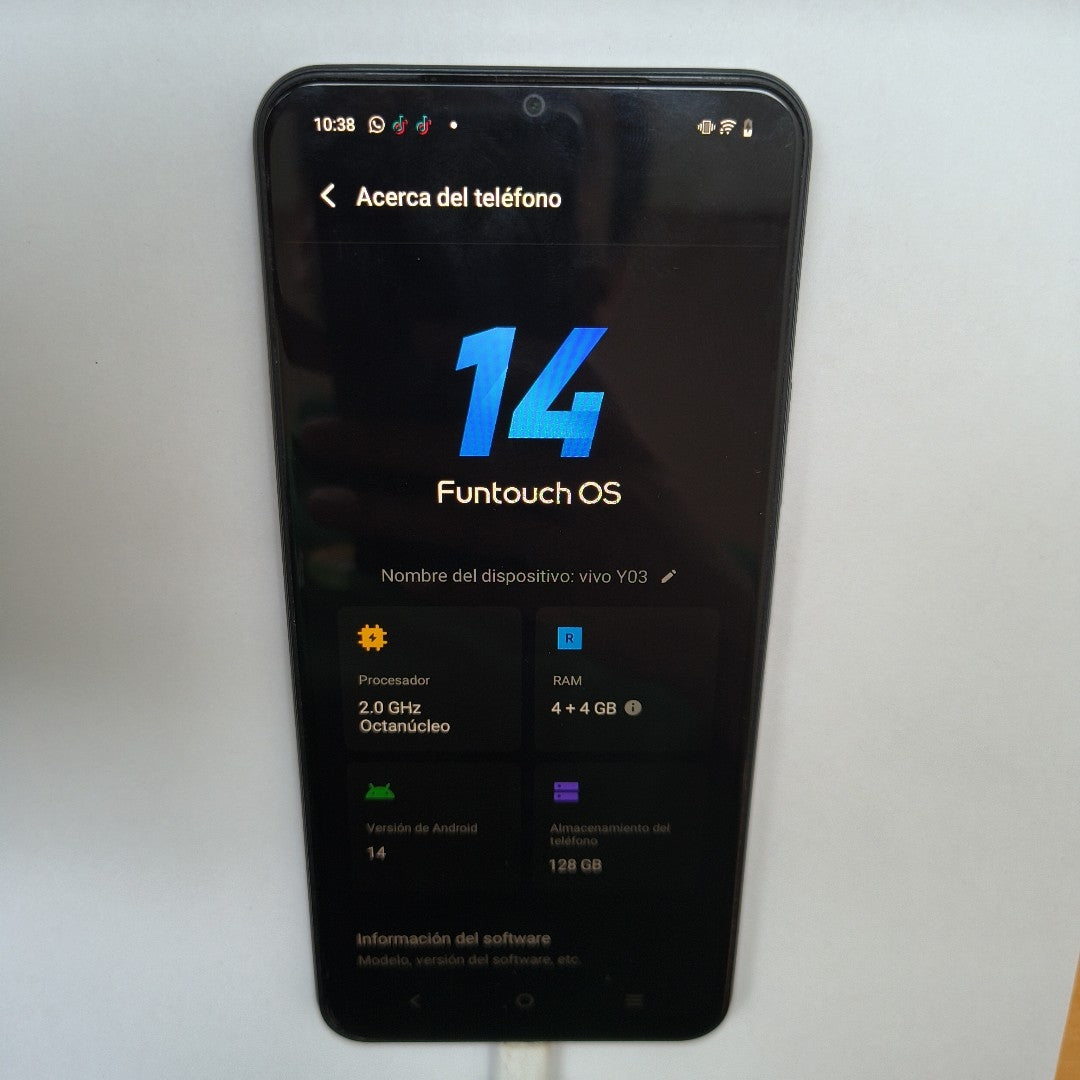 CELULAR VIVO Y03 V2332 (2024) 128 GB 4 GB RAM (SEMINUEVO)