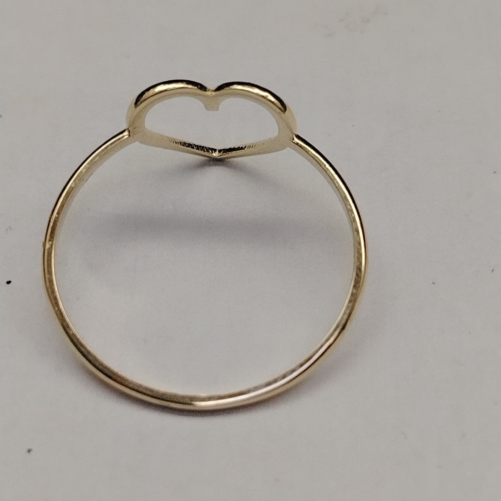 ANILLOS ANILLITO FIG CORAZON 10K TALLA 9 0.9 GR (NUEVO)