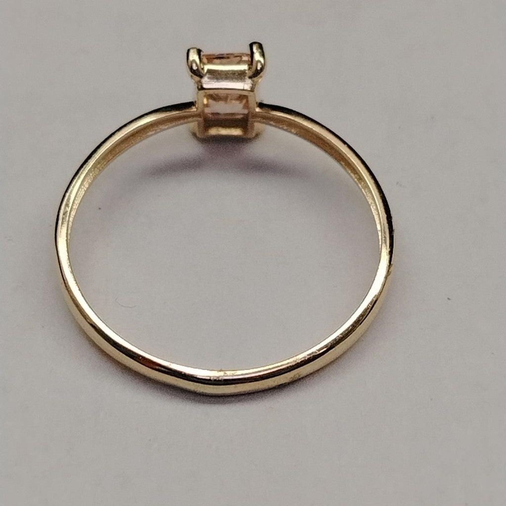ANILLOS TEJIDO ANILLITO C PIEDRA DE COLOR 14K 8 1.2 GR (NUEVO)