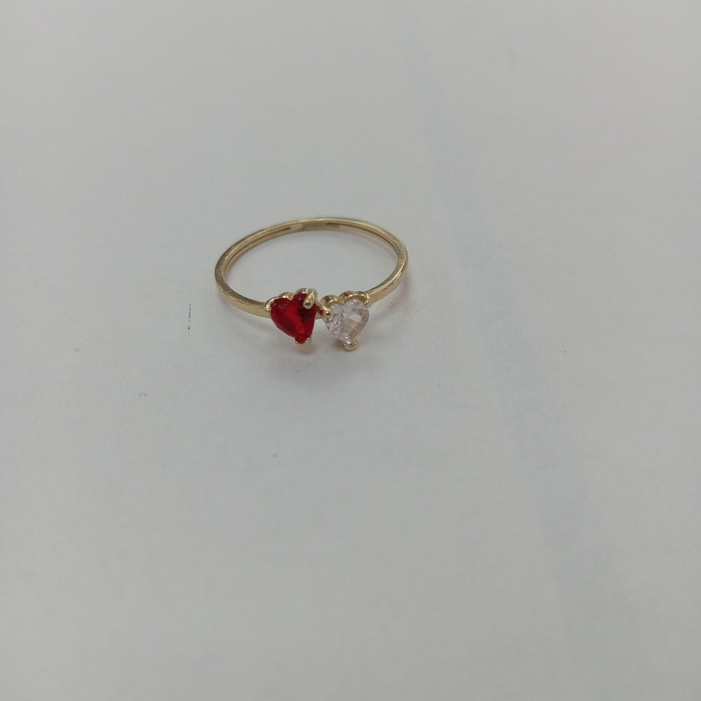 ANILLOS CON CIRCONIA T PIEDRA DE COLOR 14K TALLA 7 1 GR (NUEVO)