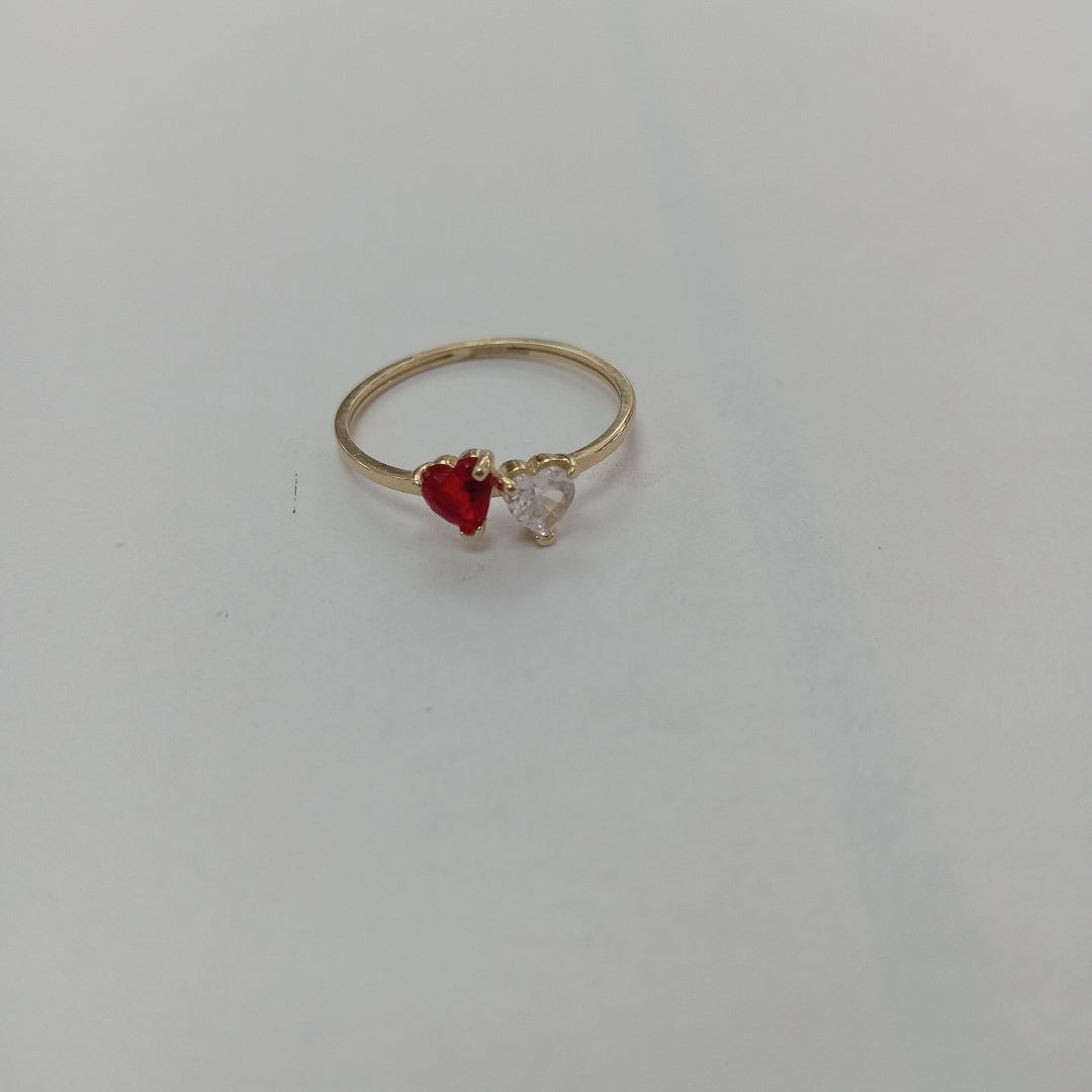 ANILLOS CON CIRCONIA T PIEDRA DE COLOR 14K TALLA 7 1 GR (NUEVO)
