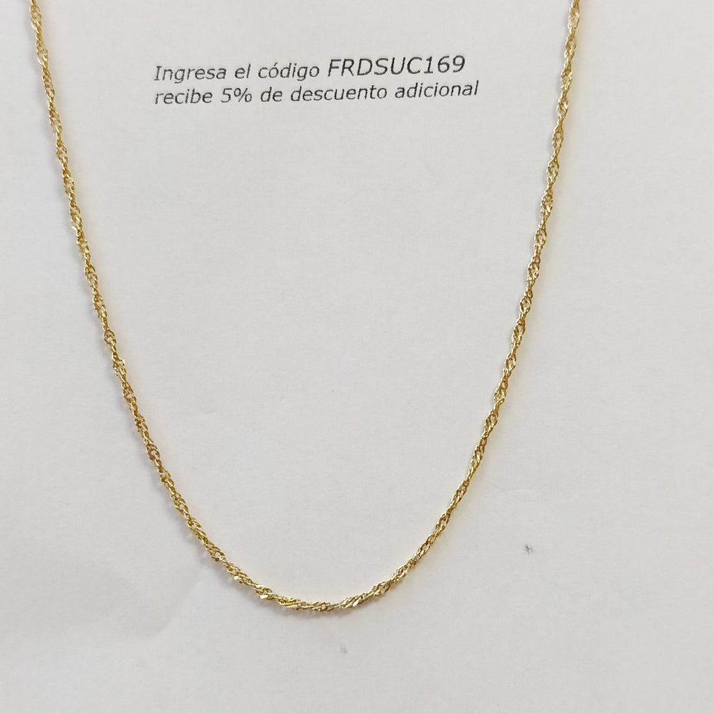 CADENA ORO 14 K 0,90 GRMS (SEMINUEVO)