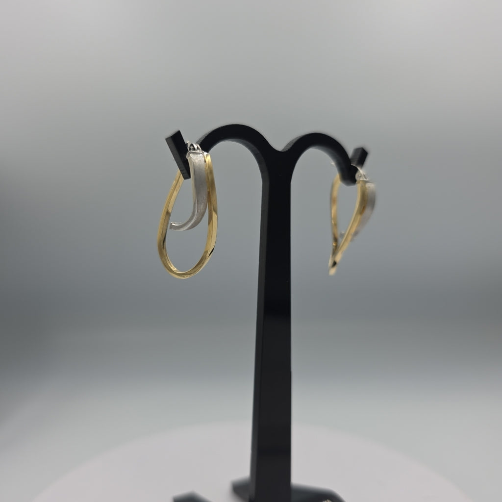 ARRACADAS PAR ORO,ORO COMBINADO 14 K 1,70 GRMS (SEMINUEVO)