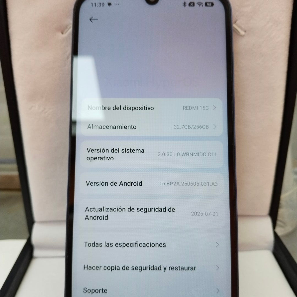 CELULAR XIAOMI REDMI 15C 25078RA3EL (2025) 256 GB 8 GB RAM (SEMINUEVO)