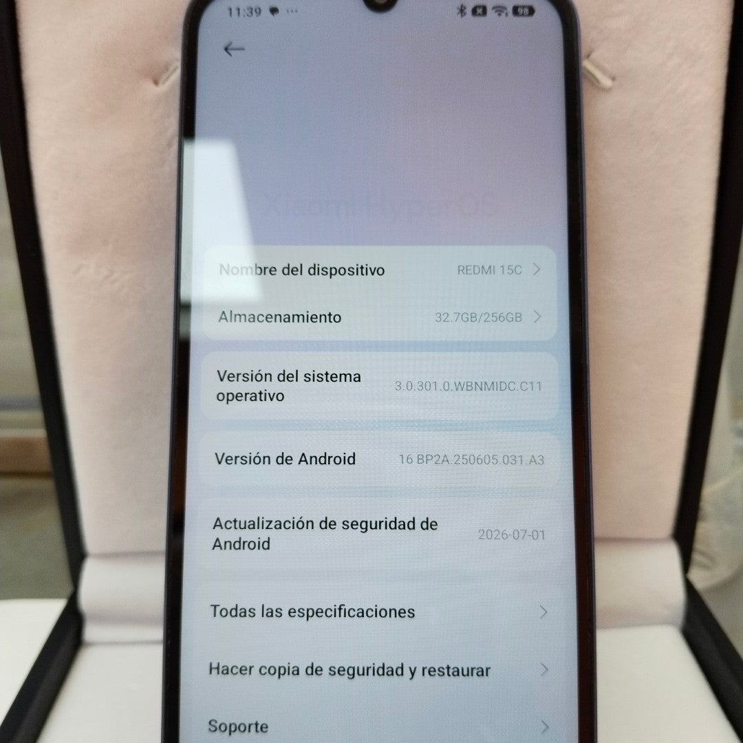 CELULAR XIAOMI REDMI 15C 25078RA3EL (2025) 256 GB 8 GB RAM (SEMINUEVO)