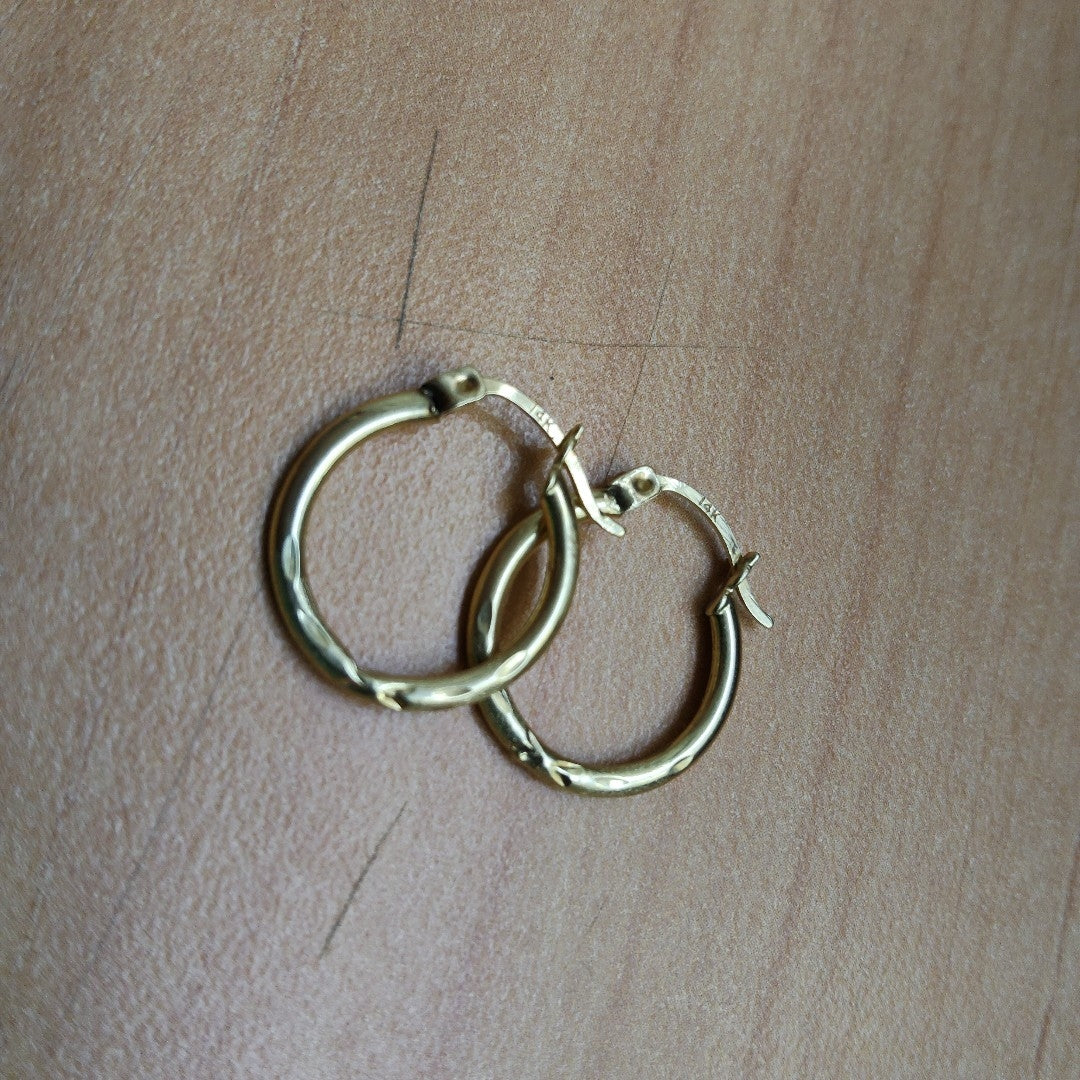 ARRACADAS PAR ORO 10 K 1.3 GRMS (SEMINUEVO)