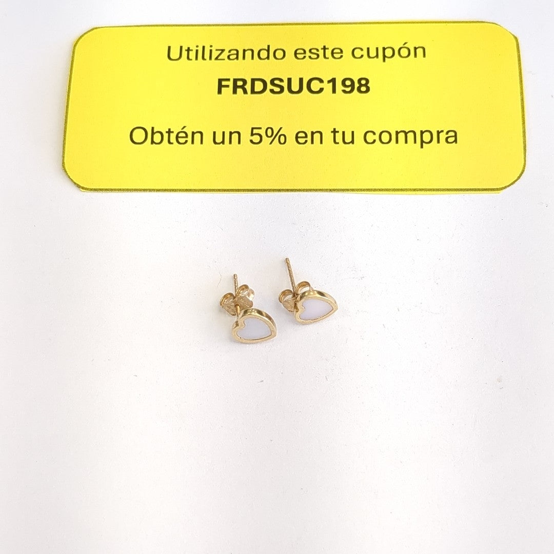 ARETES PAR ORO 10 K 1.1 GRMS (SEMINUEVO)