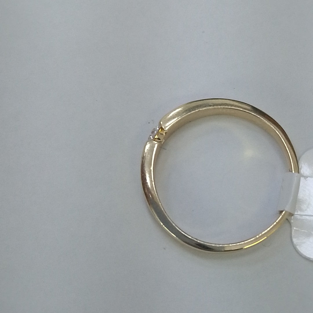 ANILLO ANILLITO SOLITARIO C CIRCONIA 14K 7 TALLA 2.7 GR (NUEVO)