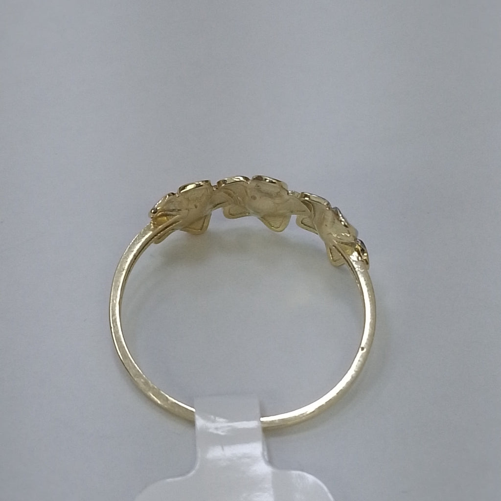 ANILLOS ANILLITO FIG FLORES 10K TALLA 9 1.3 GR (NUEVO)