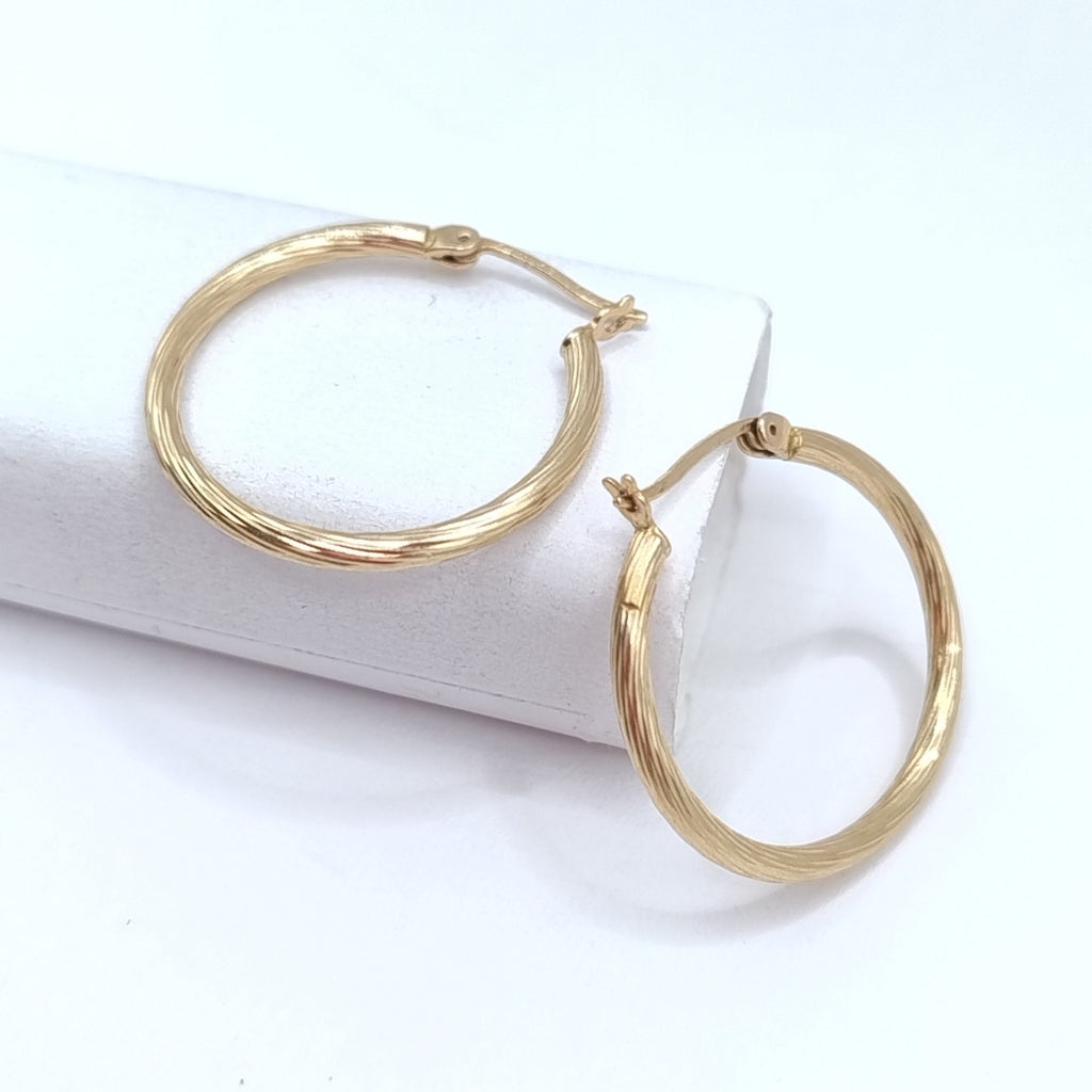 ARRACADAS PAR ORO 14 K 2.3 GRMS (SEMINUEVO)