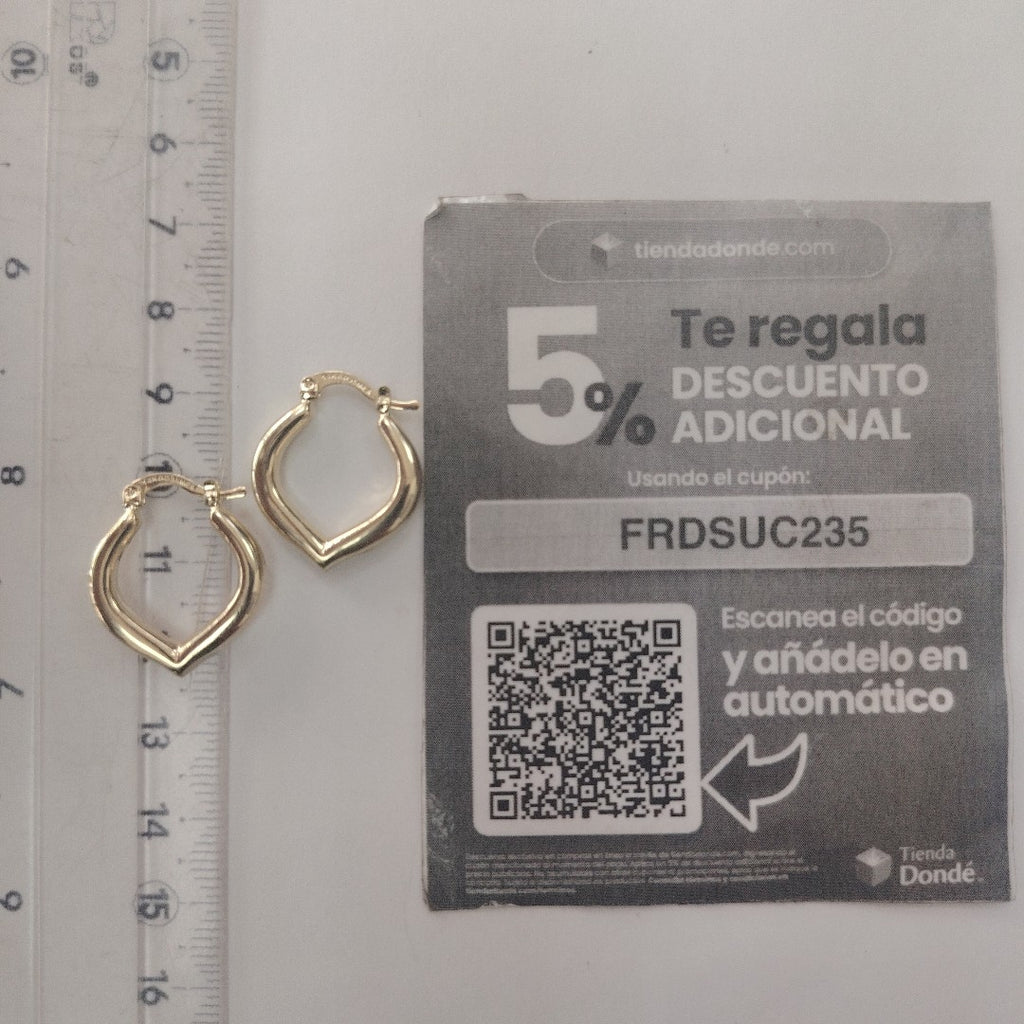 ARETES ARRACADAS 14K 2.1 GR (NUEVO)