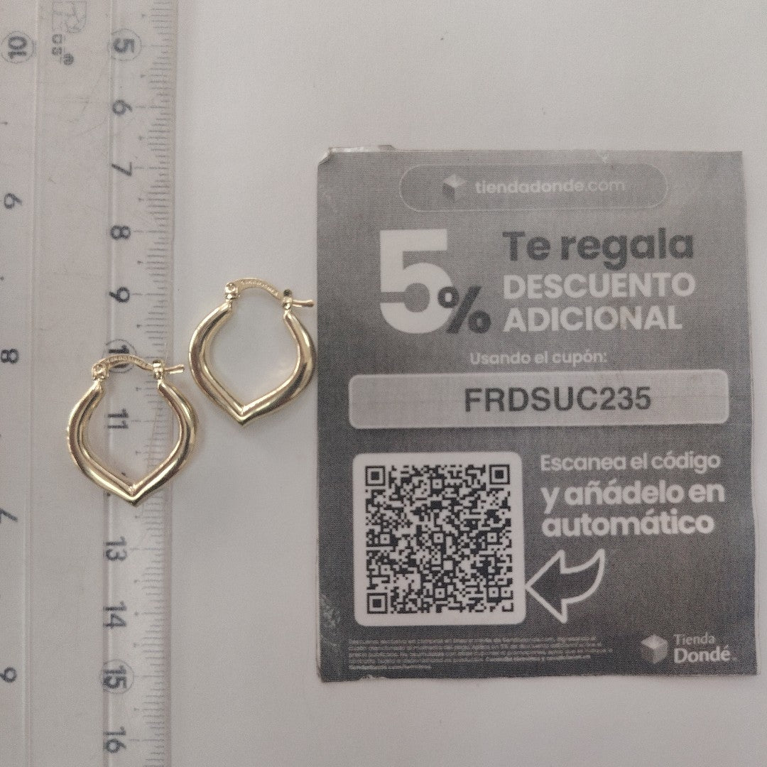 ARETES ARRACADAS 14K 2.1 GR (NUEVO)