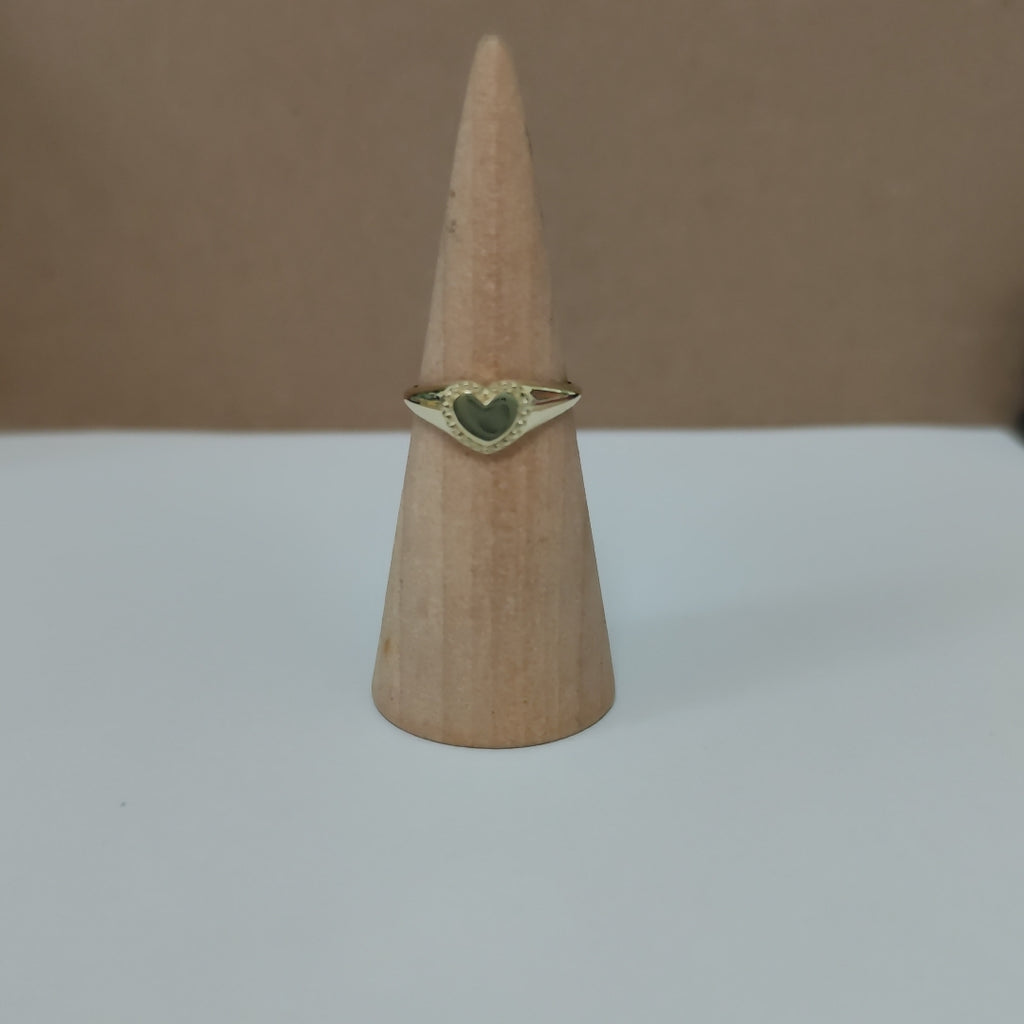 ANILLOS ANILLITO FIG CORAZON 10K TALLA 8 1.7 GR (NUEVO)