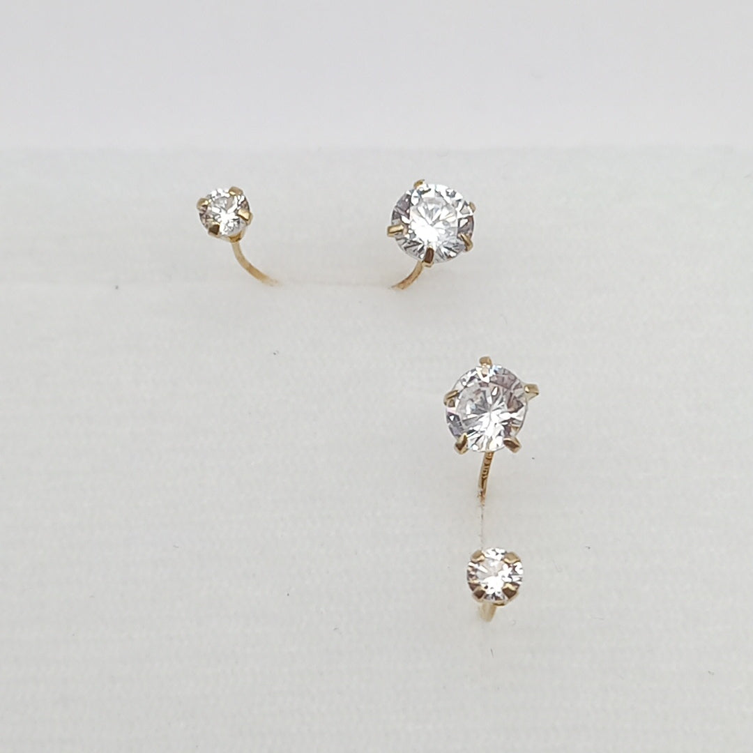 ARETES PAR ORO 10 K 0.7 GRMS (SEMINUEVO)
