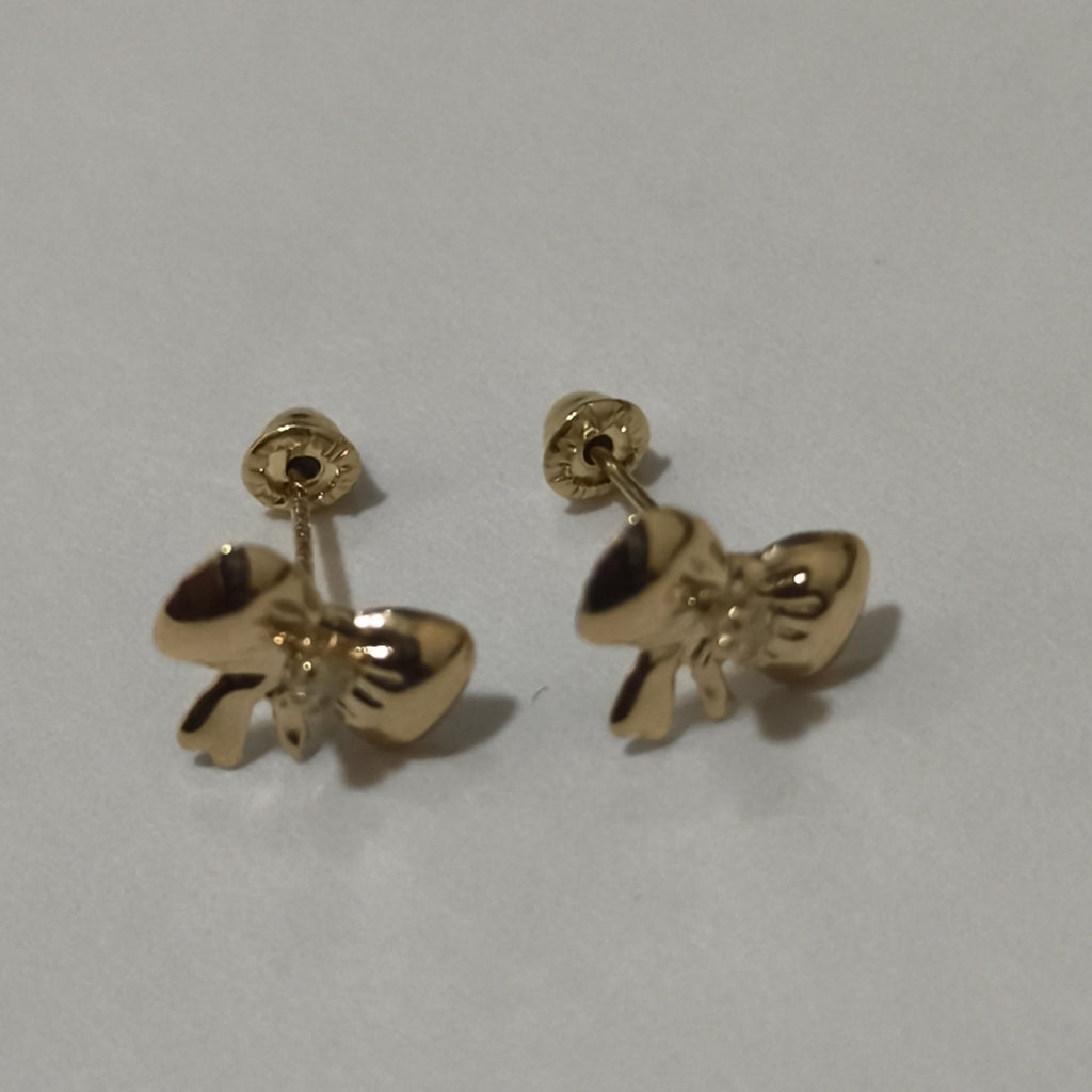 BROQUELES BROQUEL FIG MOÑO C CIRCONIA 14K 0.2441 GR (NUEVO)