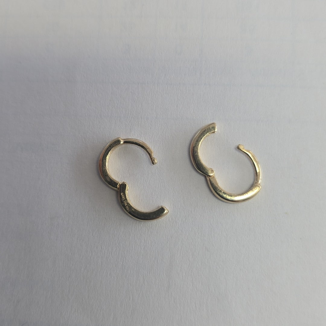ARETES HUGGIE 14K 1.4 GR (NUEVO)