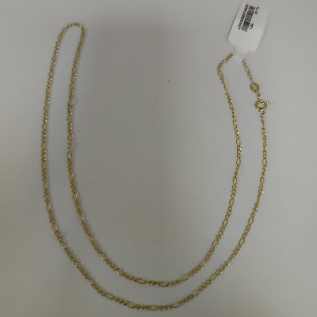 CADENA TEJIDO 3X1 14K 55 CM 2.3 GR (NUEVO)