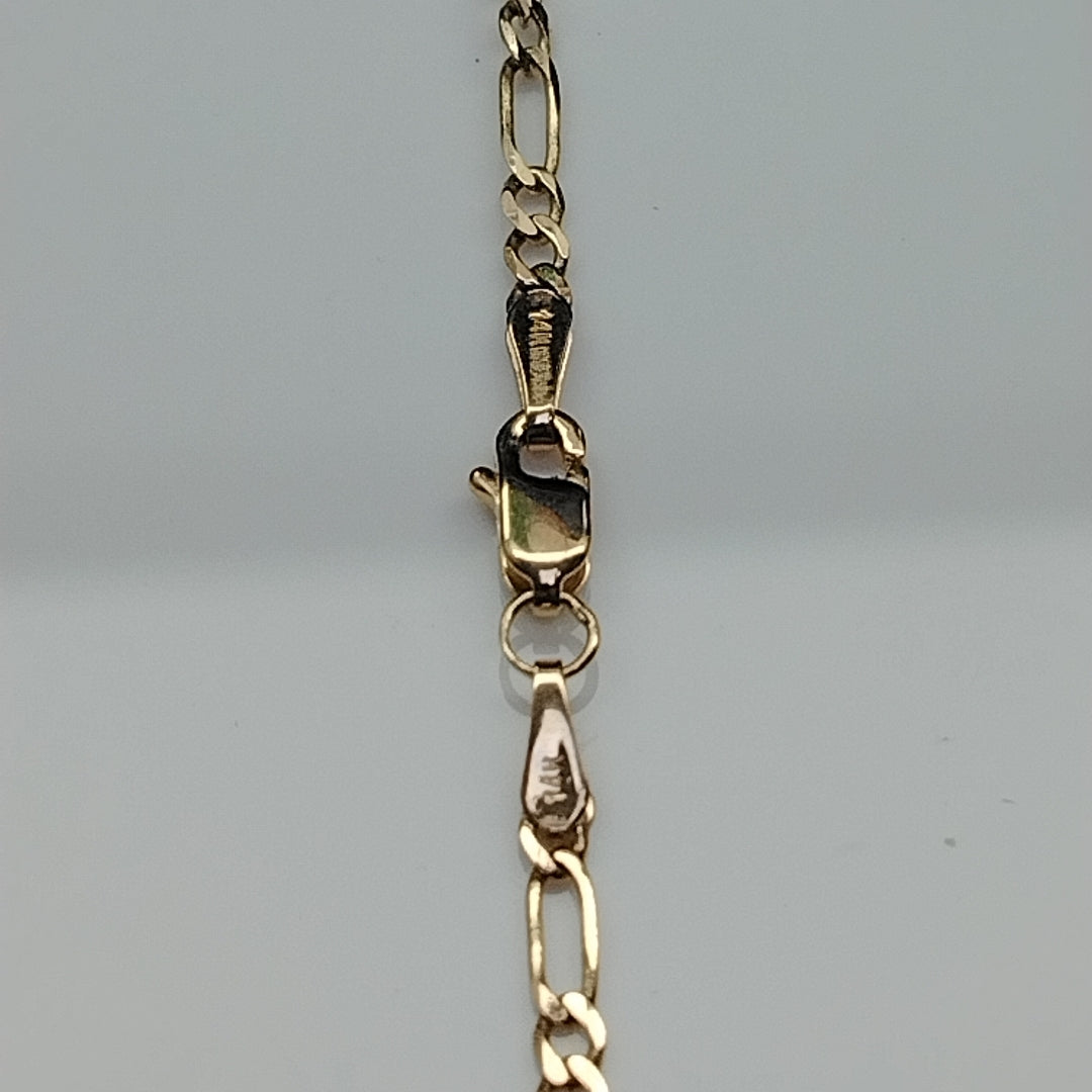 CADENA TEJIDO 3X1 14K 60 CM 5.6 GR (NUEVO)