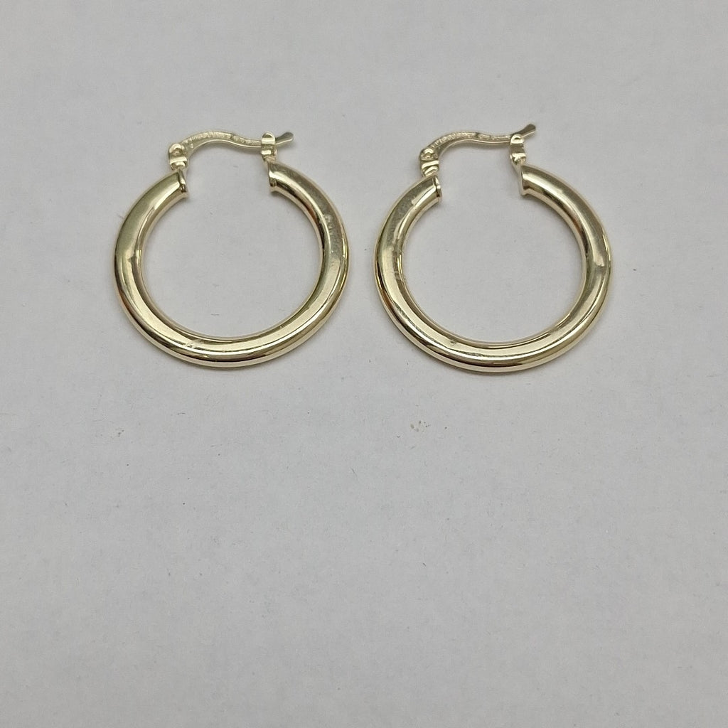 ARETES TEJIDO ARRACADA LISA 14K 2 GR (NUEVO)