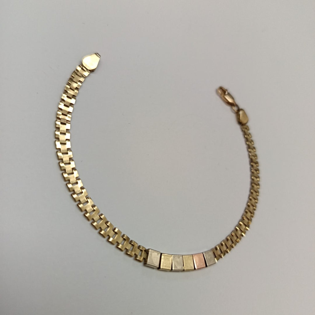 PULSERA ORO COMBINADO 10 K 3.3 GRMS (SEMINUEVO)