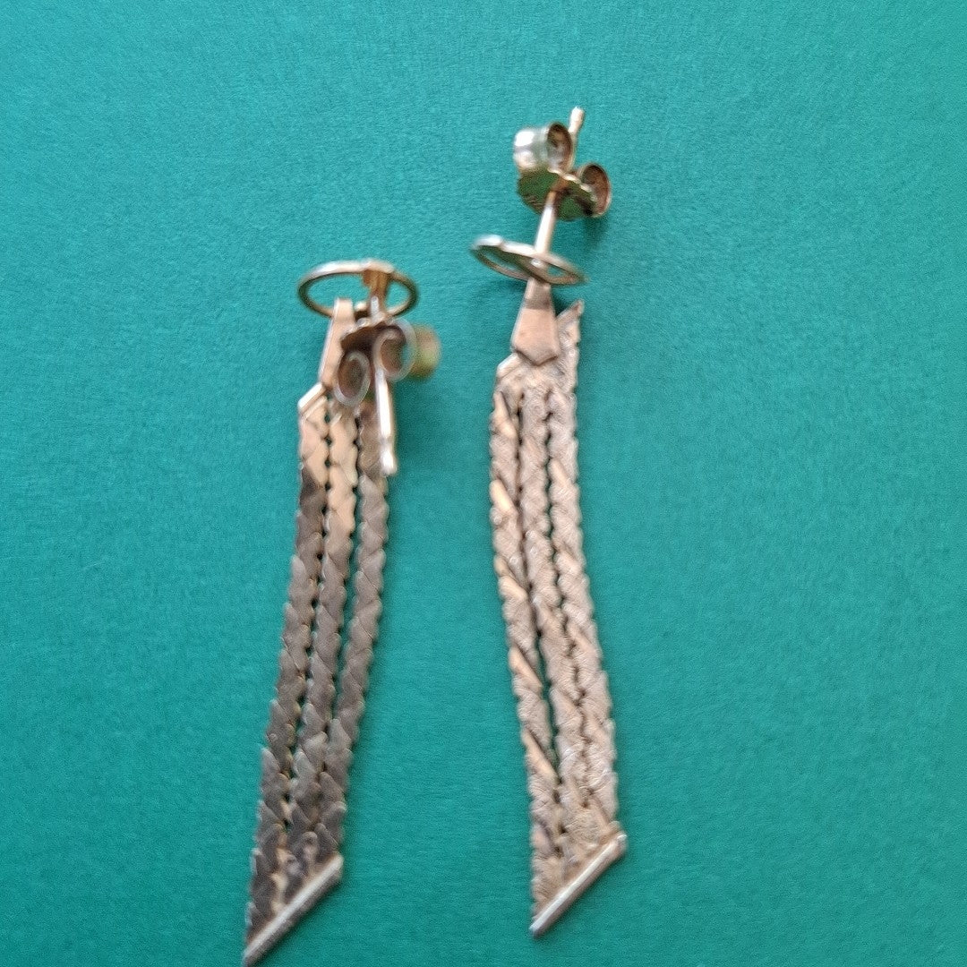 ARETES PAR ORO 14 K 1,80 GRMS (SEMINUEVO)