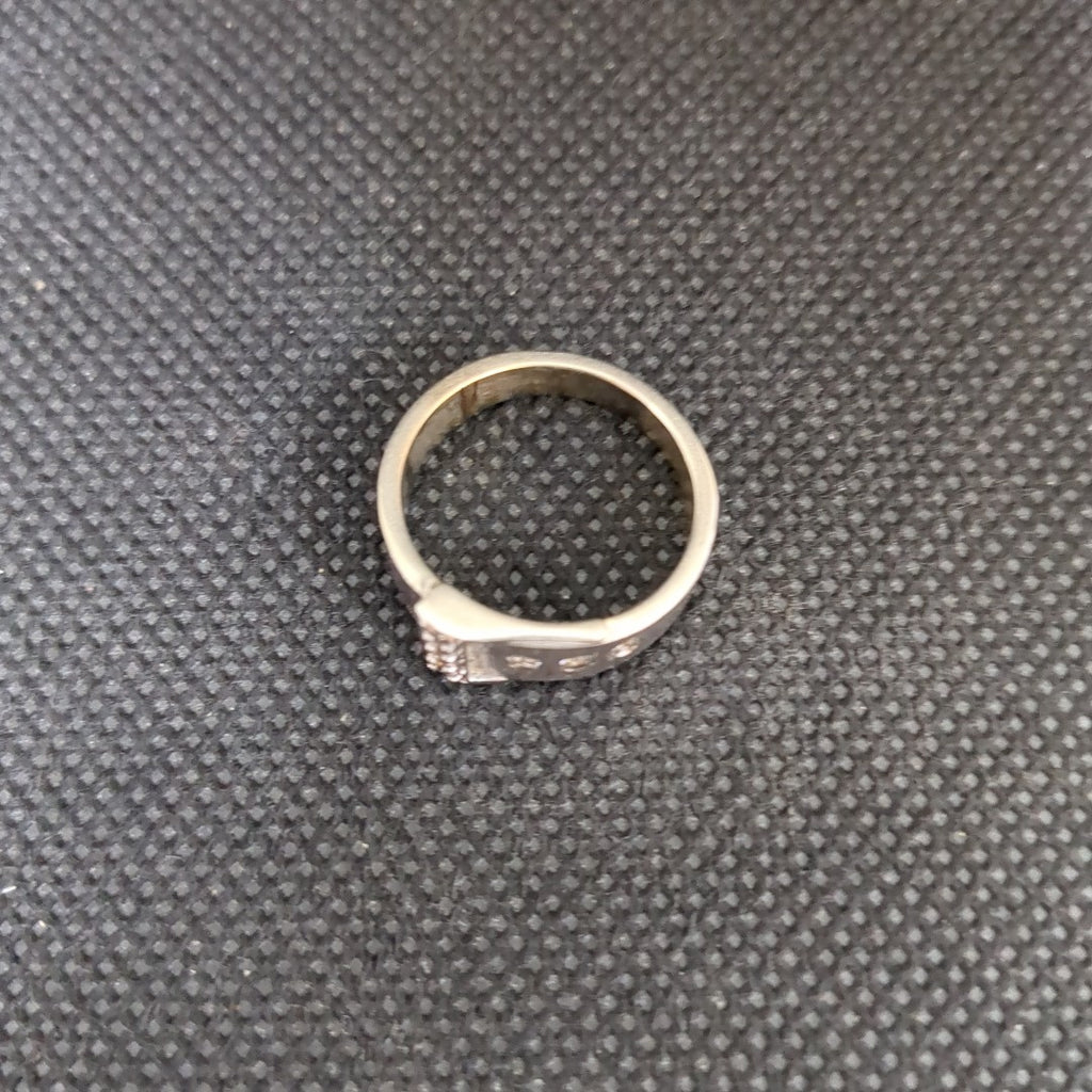 ANILLO ORO BLANCO 10 K 5,60 GRMS (SEMINUEVO)