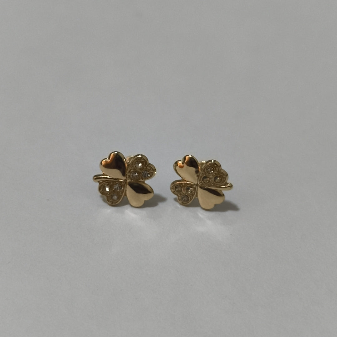 BROQUELES BROQUEL FIG TREBOL 14K 0.2851 GR (NUEVO)