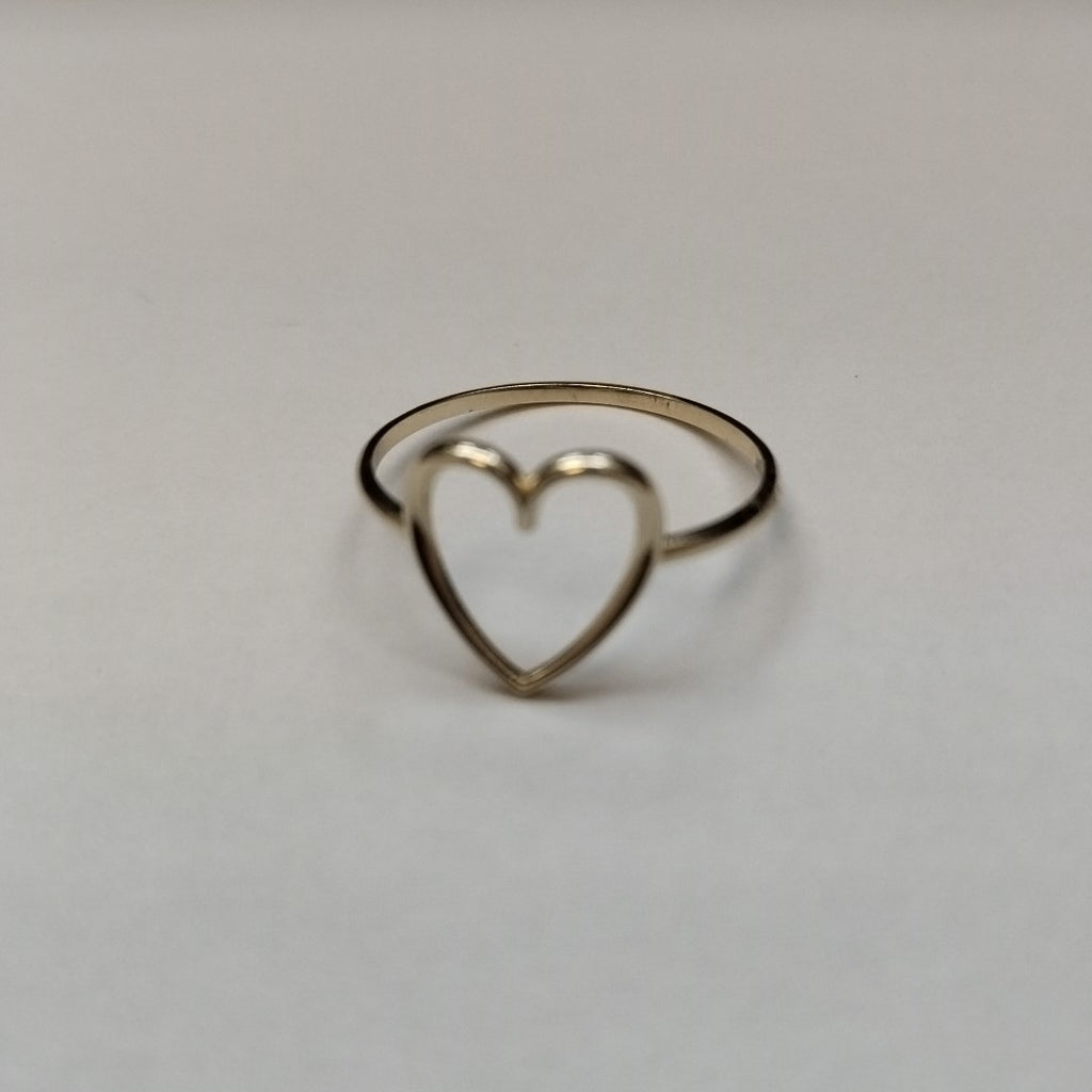 ANILLOS ANILLITO FIG CORAZON 10K TALLA 8 0.8 GR (NUEVO)