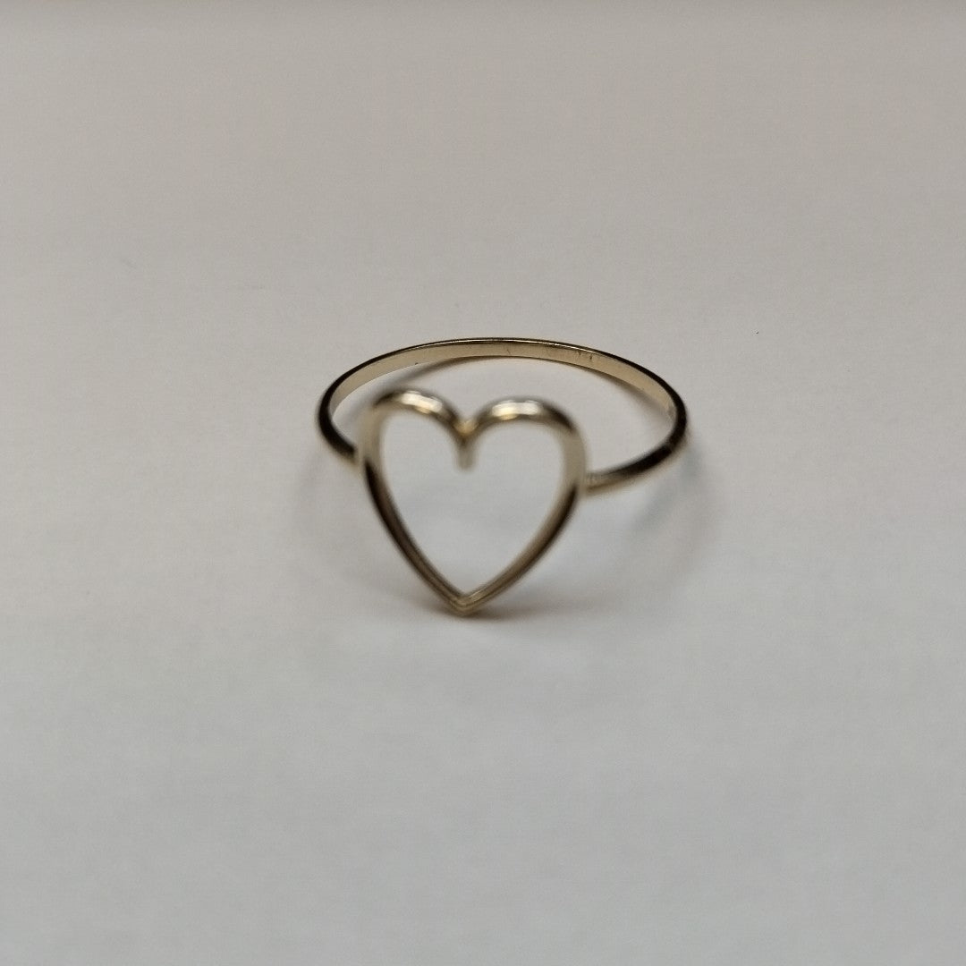 ANILLOS ANILLITO FIG CORAZON 10K TALLA 8 0.8 GR (NUEVO)