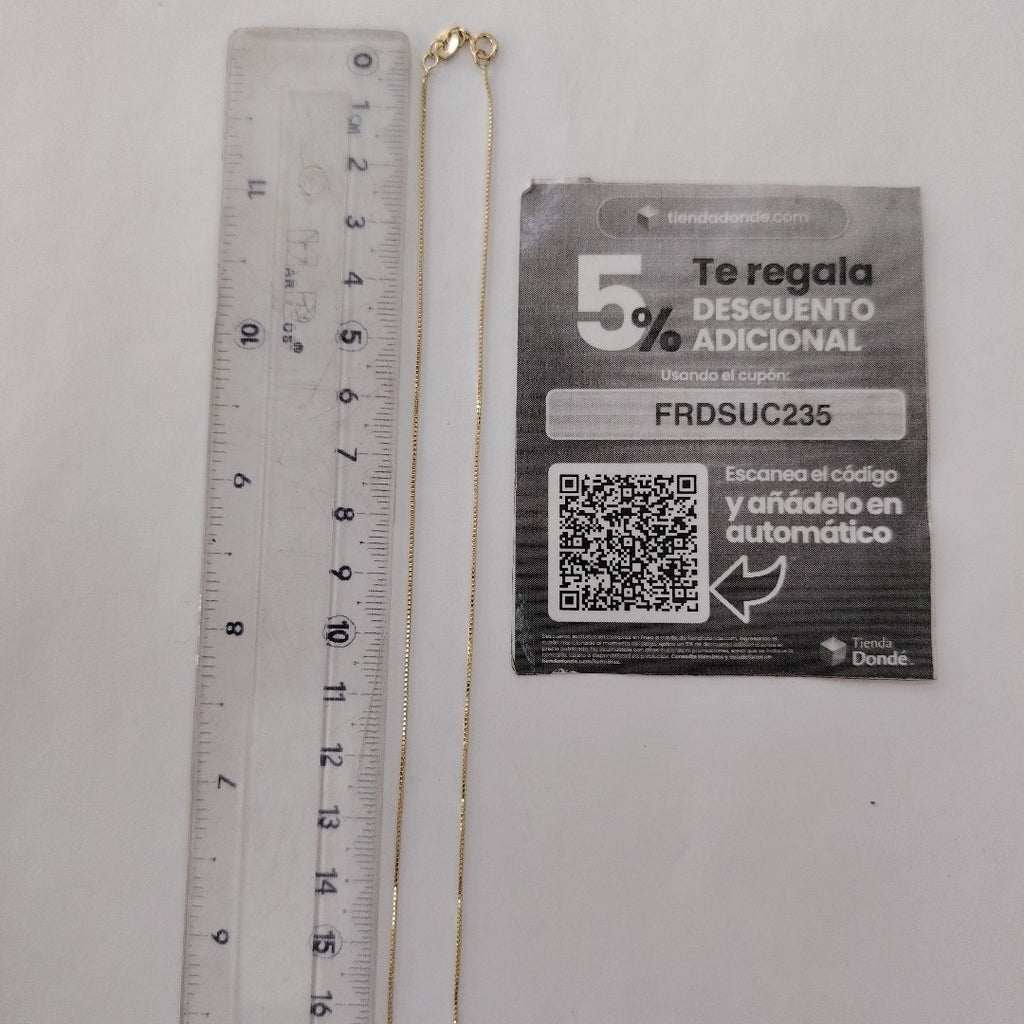 CADENA VENECIANO 14K 55 CM 1.8 GR (NUEVO)