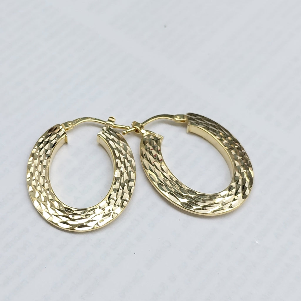 ARRACADAS PAR ORO 14 K 2,60 GRMS (SEMINUEVO)