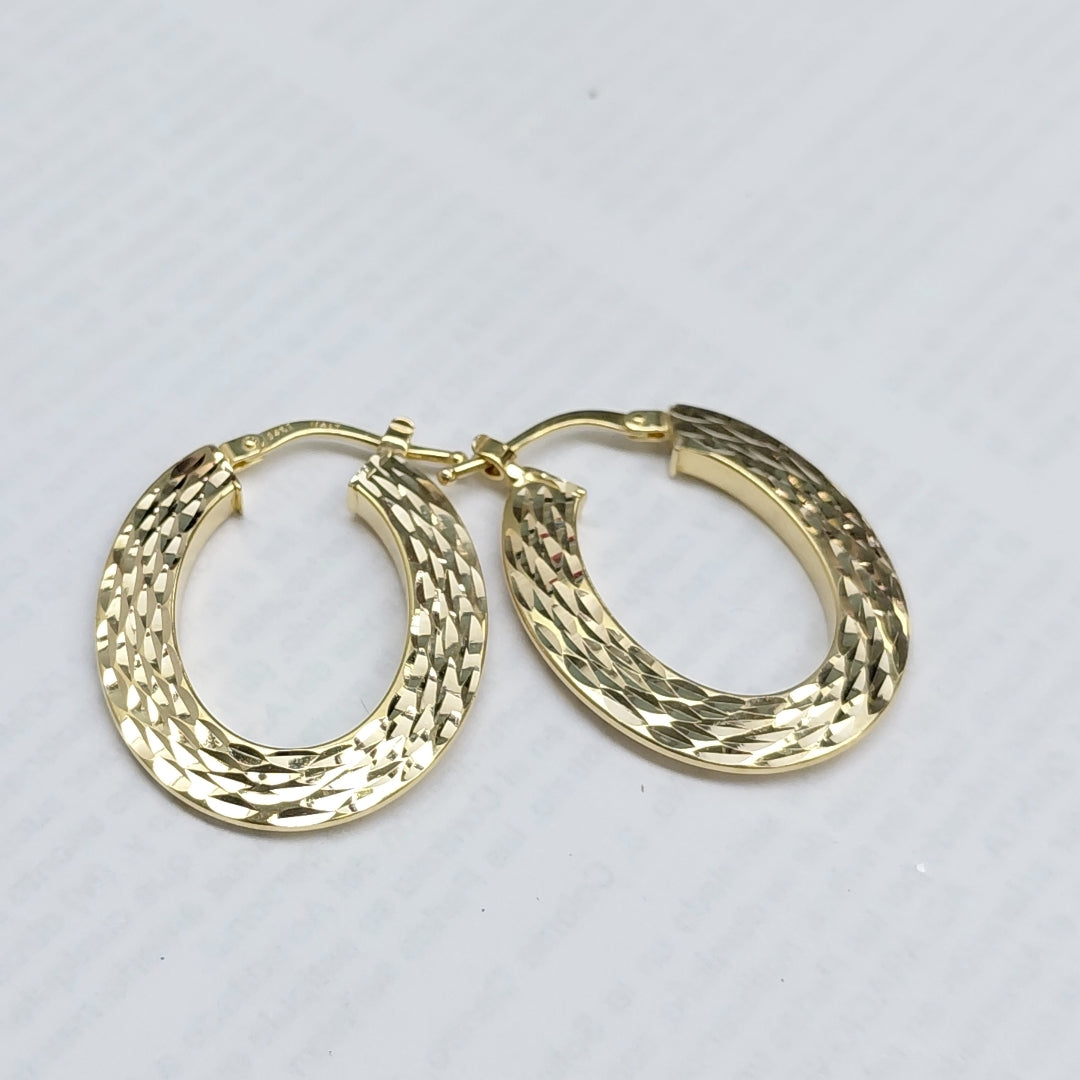 ARRACADAS PAR ORO 14 K 2,60 GRMS (SEMINUEVO)