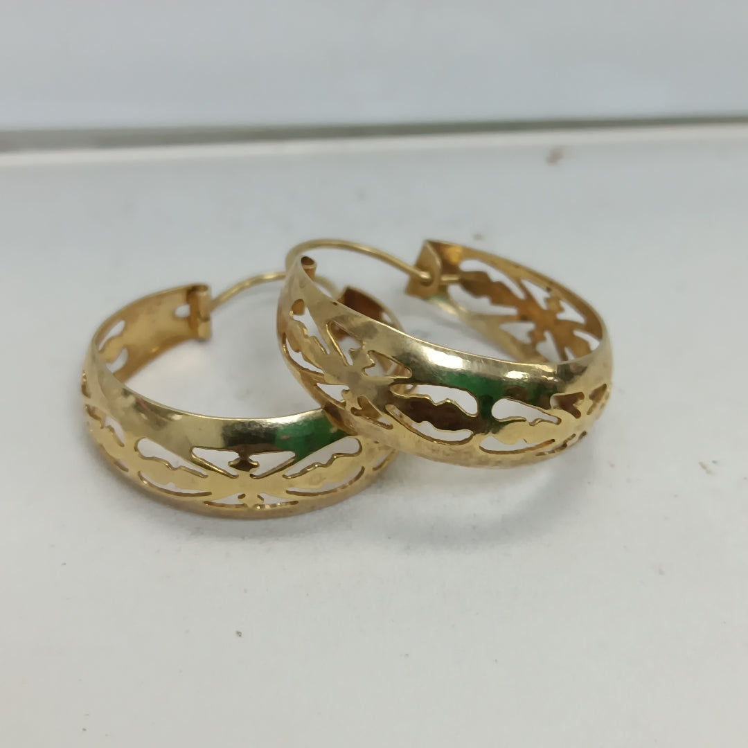 ARRACADAS PAR ORO 14 K 4,60 GRMS (SEMINUEVO)