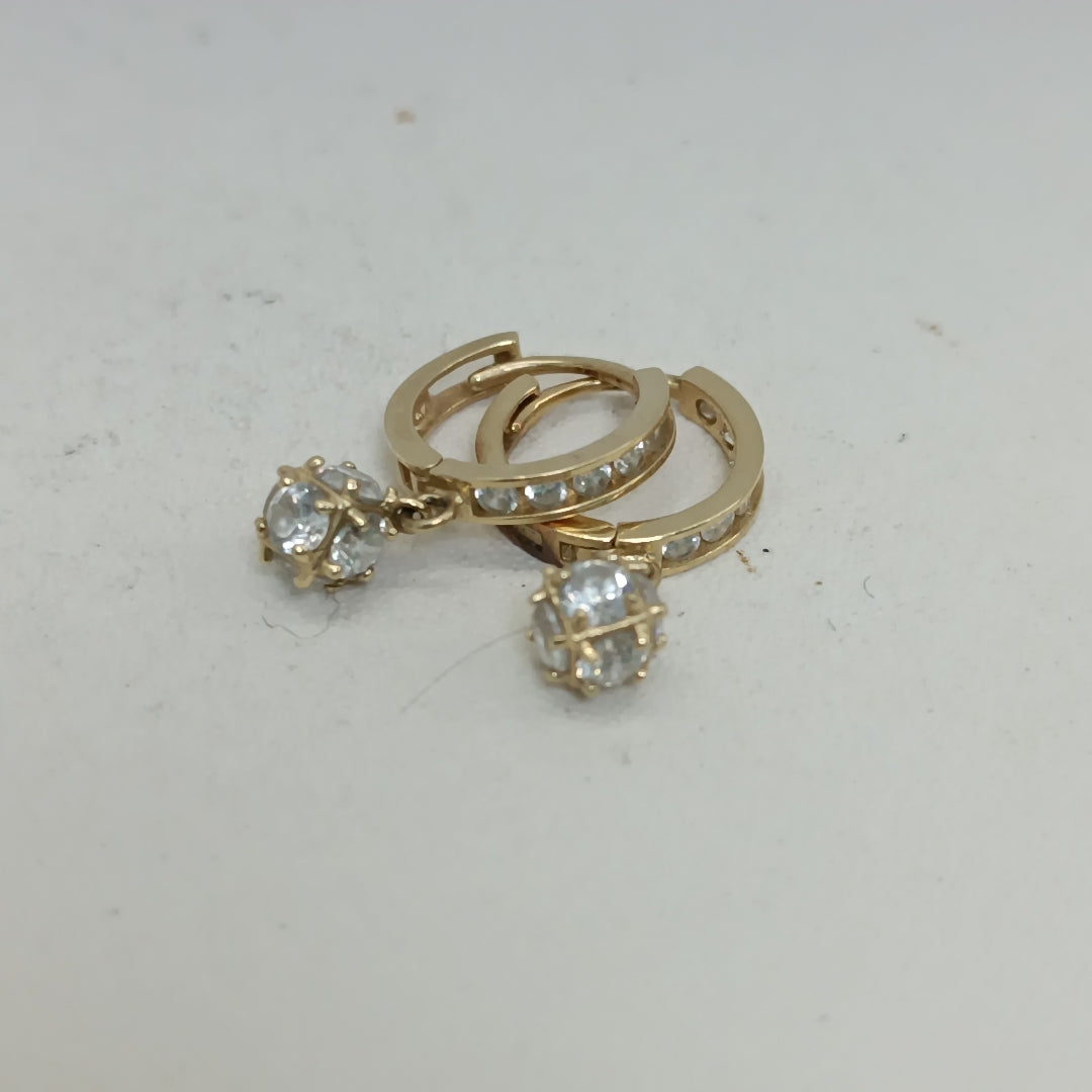 ARRACADAS PAR ORO 14 K 2,30 GRMS (SEMINUEVO)