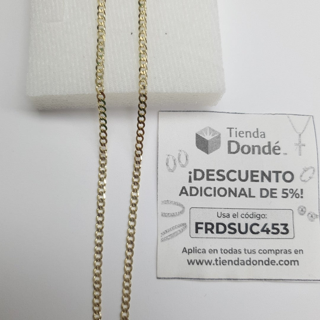 CADENA BARBADA 10K 50 CM 4.5 GR (NUEVO)