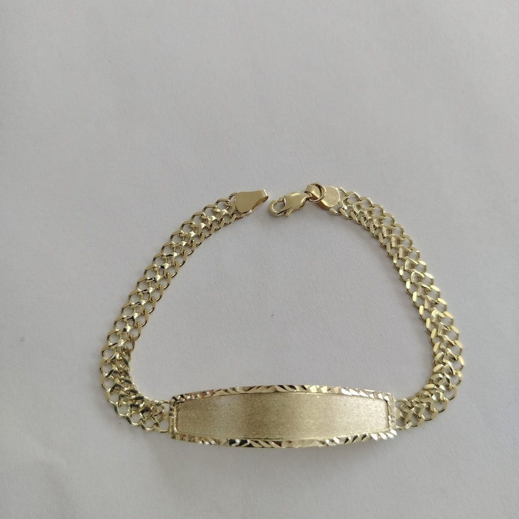 PULSERA TEJIDO ESCLAVA CHINO 14K 21 CM 10.3 GR (NUEVO)