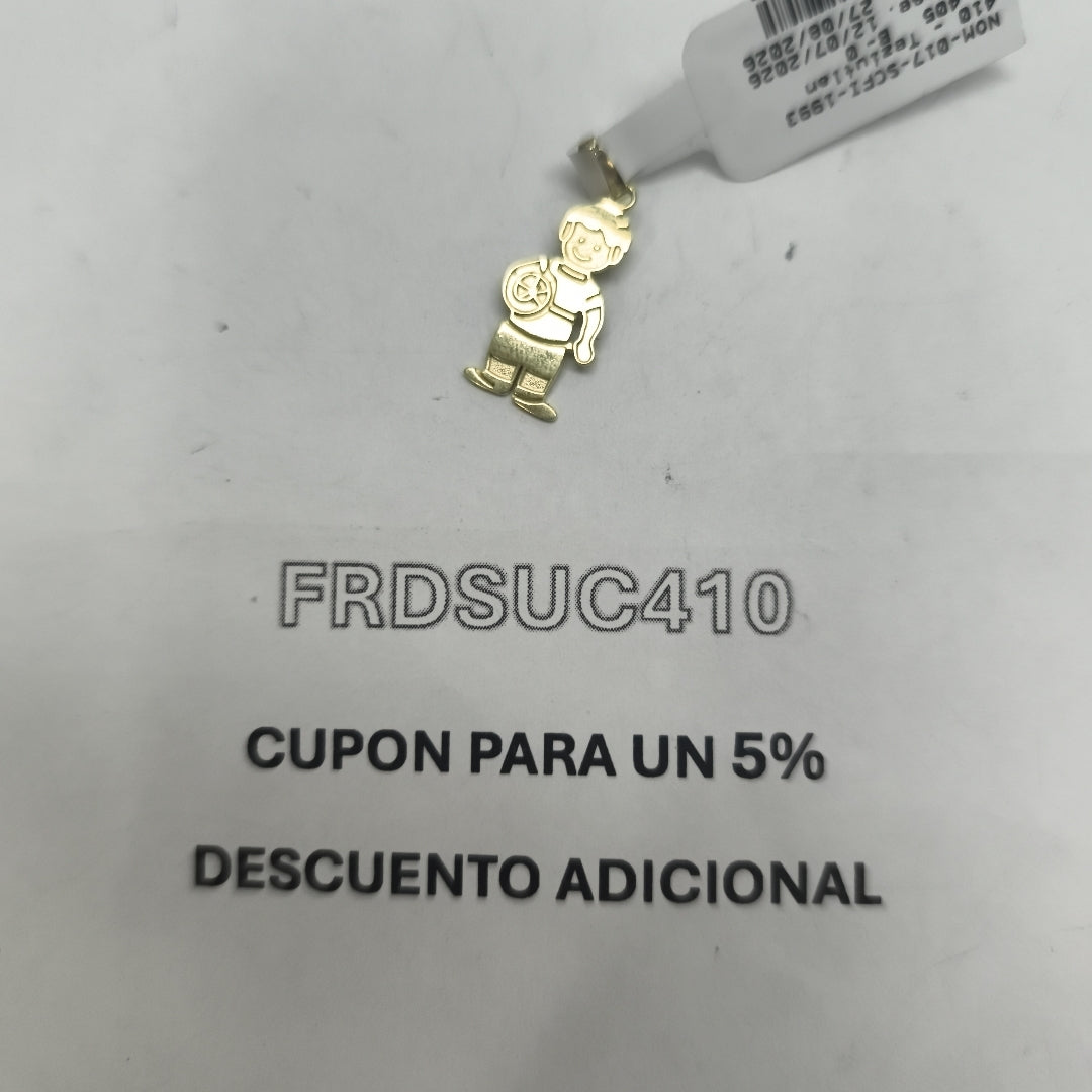 DIJE NIÑO 10K 0.9 GR (NUEVO)
