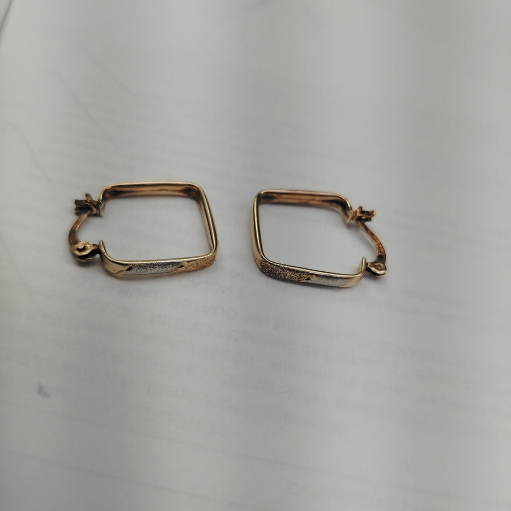 ARRACADAS PAR ORO, RODIADO 14 K 2.3 GRMS (SEMINUEVO)