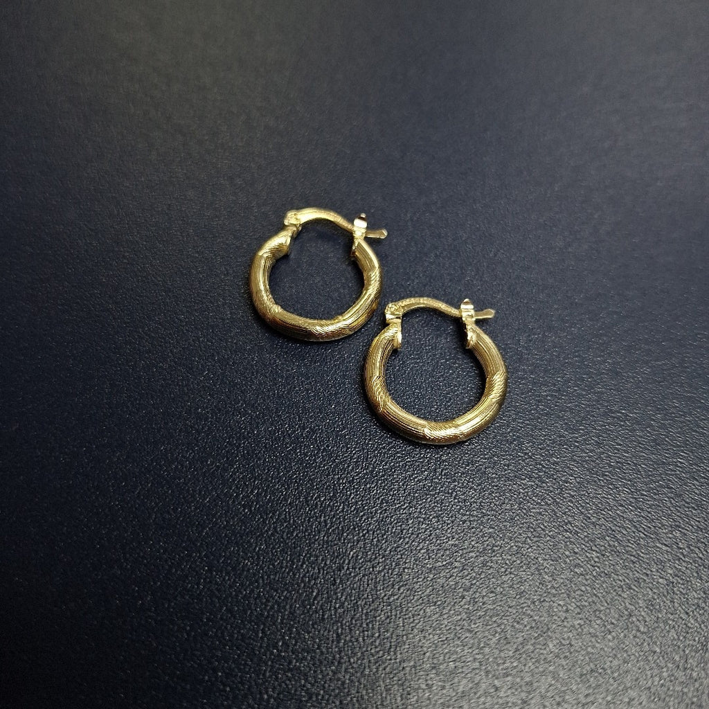 ARETES TEJIDO ARRACADAS CON DISEÑO 14K 2.6 GR (NUEVO)