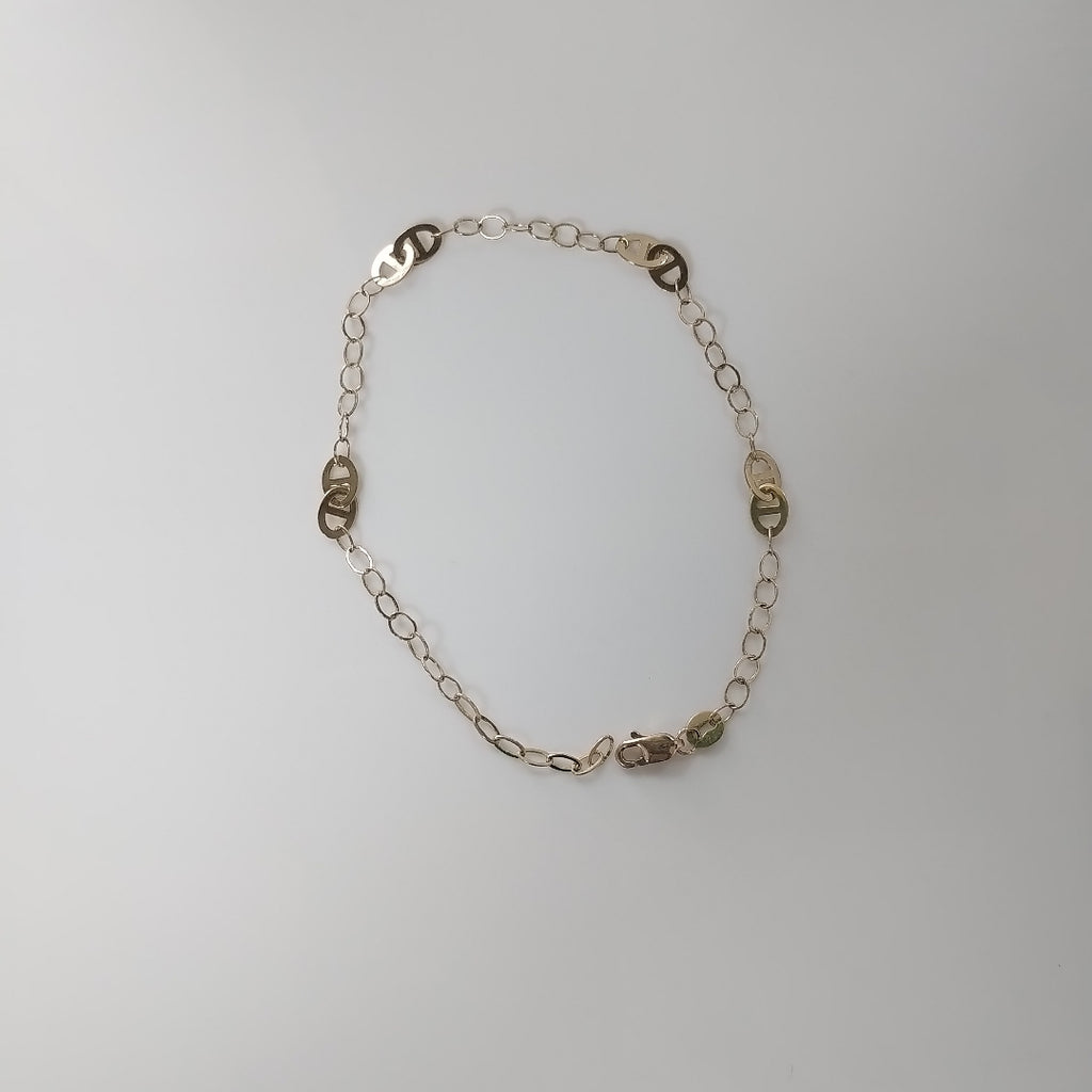 PULSERA ESPECIAL 14K 21 CM 1.8 GR (NUEVO)