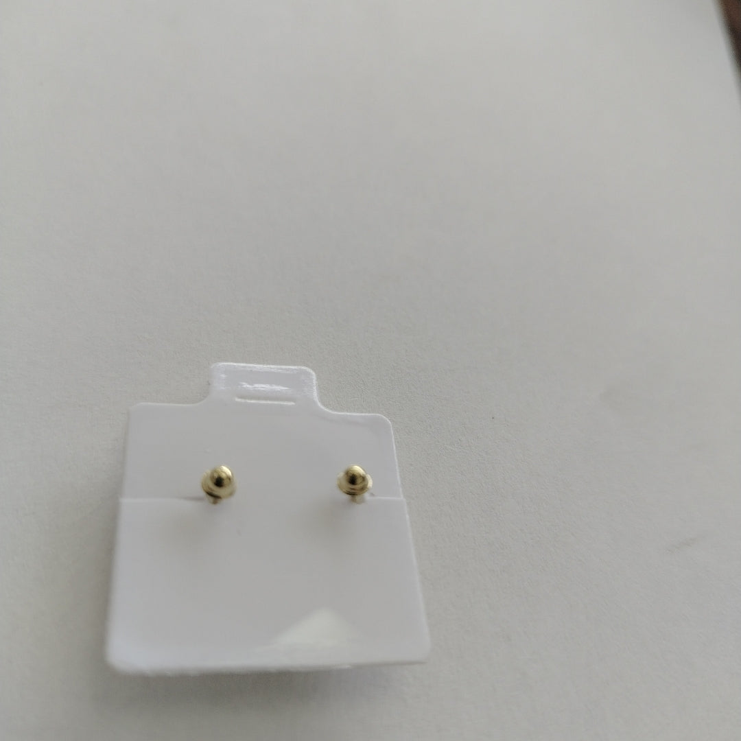 BROQUELES BROQUEL FIG BOTON C CIRCONIA 14K 0.2916 GR (NUEVO)