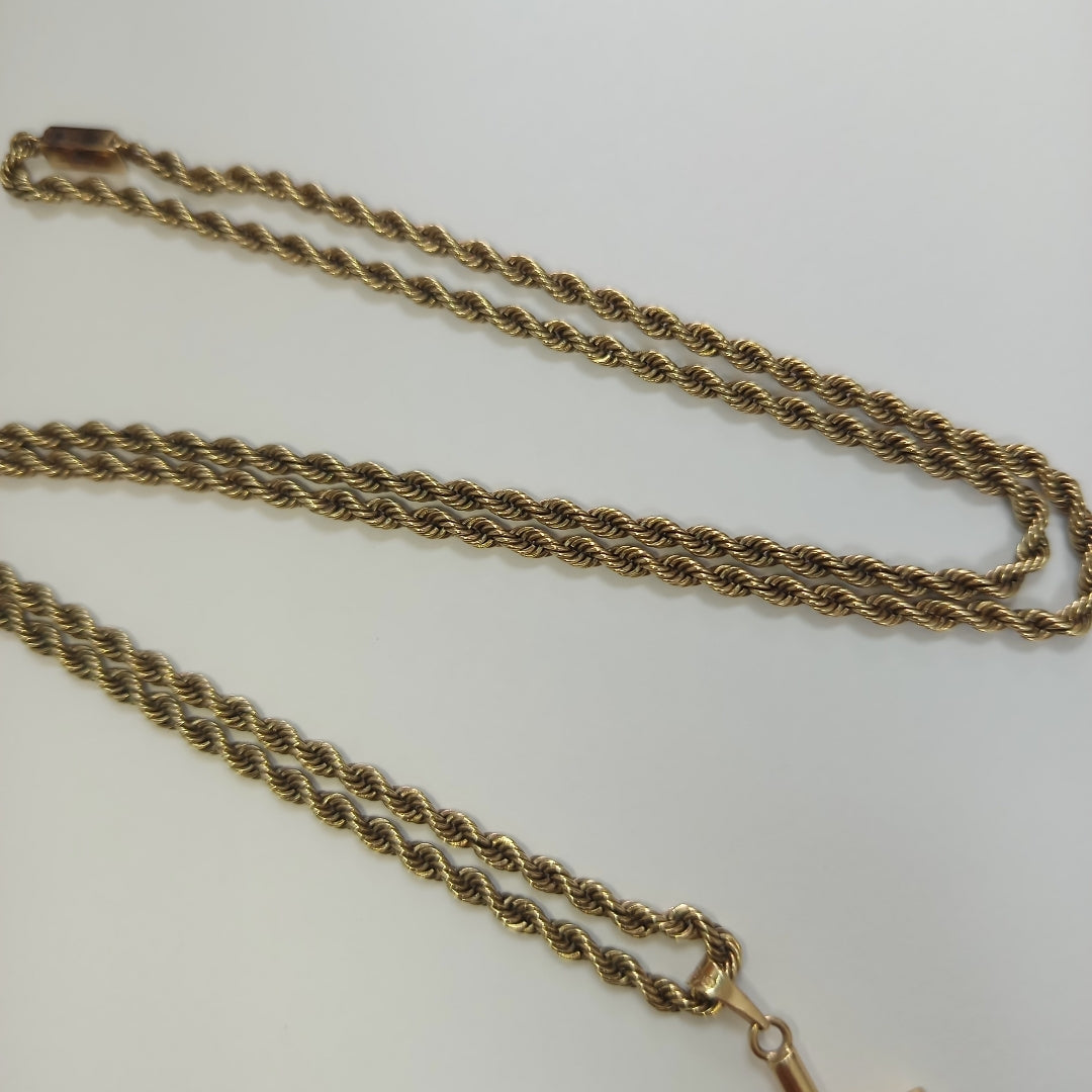 CADENA, CRUZ ORO 10 K 22.4 GRMS (SEMINUEVO)