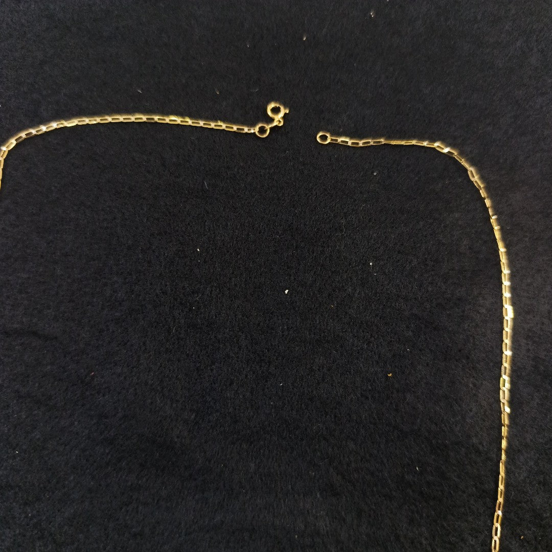 CADENA ORO COMBINADO 14 K 1.3 GRMS (SEMINUEVO)